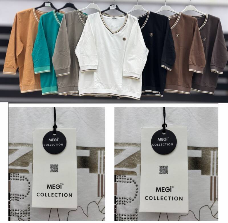 Bluzki damskie Roz S-XL, Mix Kolor .Paczka 12 szt 1